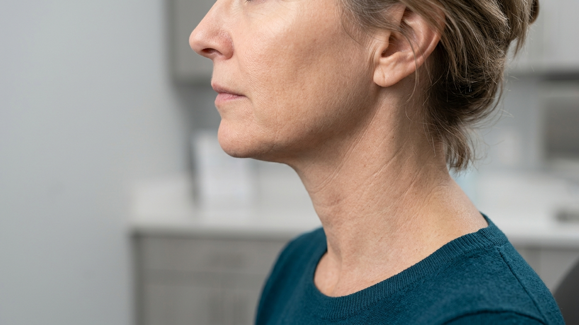 A surgeon discussing the benefits of a combined neck lift with facelift for achieving comprehensive facial rejuvenation.